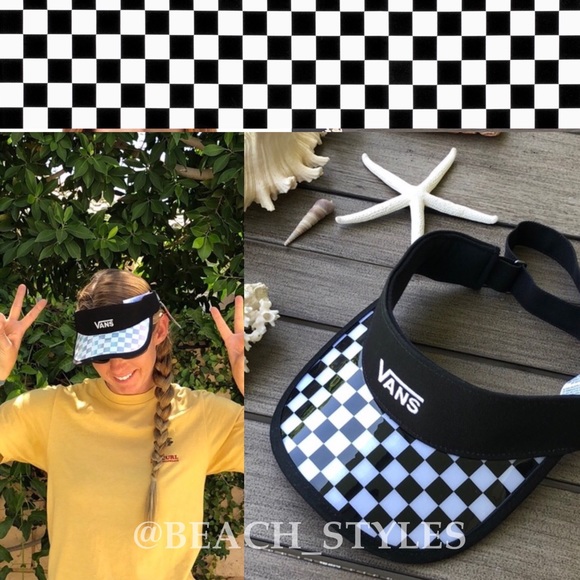Vans Accessories - 🌴🌼VANS- CHECKER VISER HAT🌼🌴